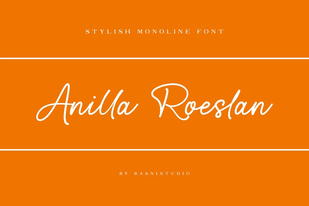 フォント Anilla Roeslan