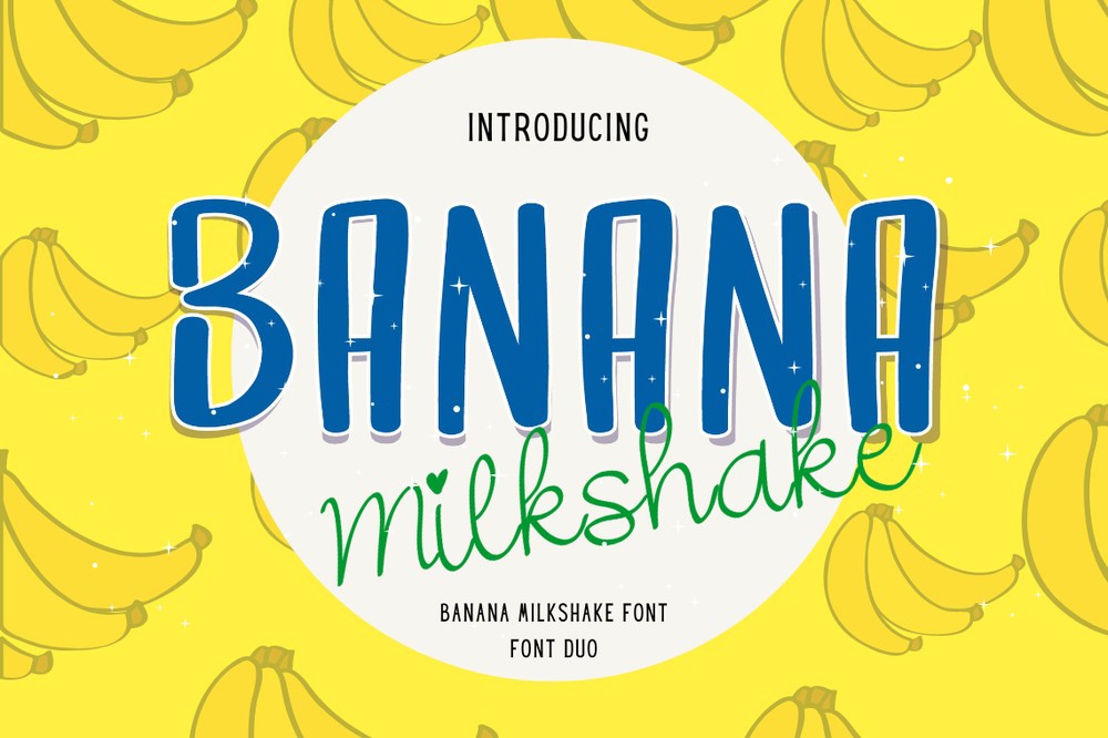 フォント Banana Milkshake