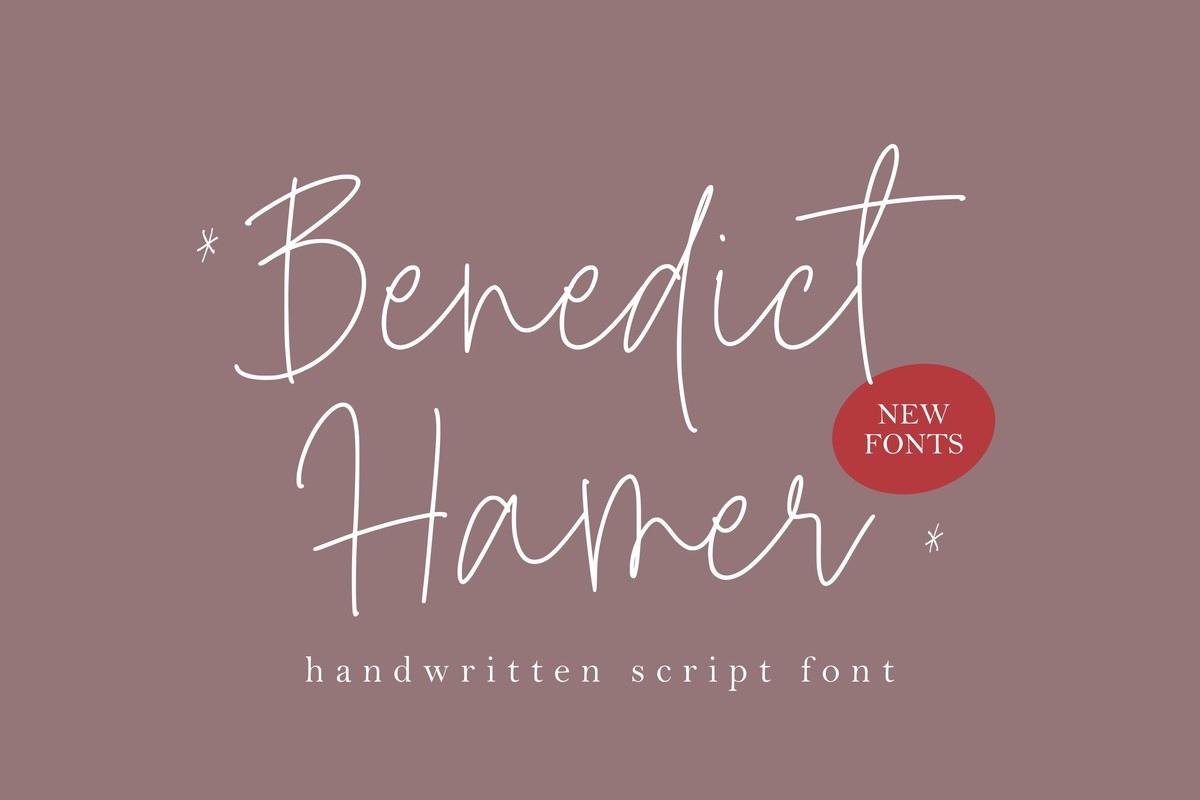 フォント Benedict Hamer