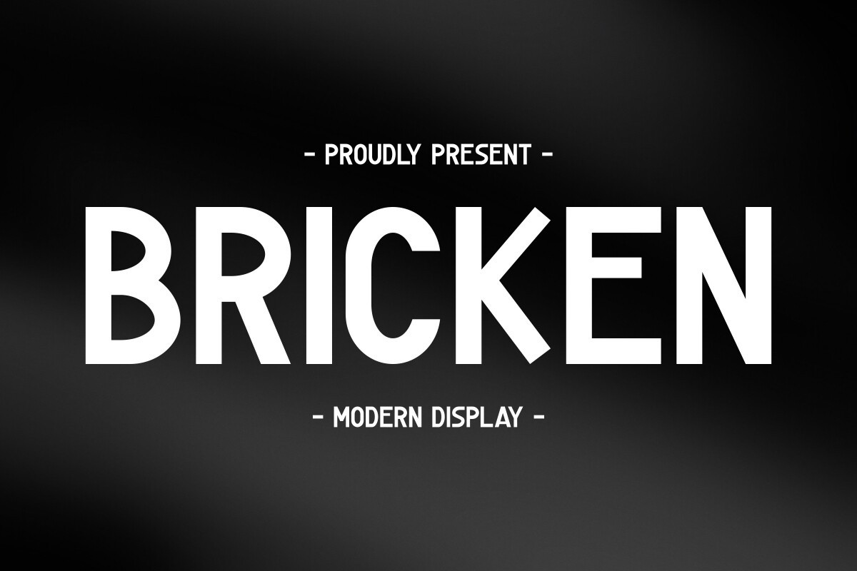 フォント Bricken