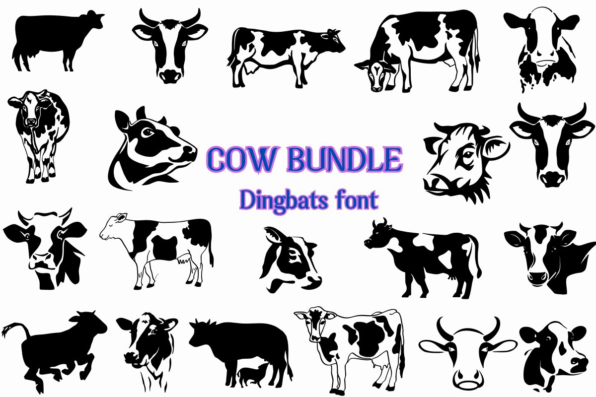 フォント Cow Bundle