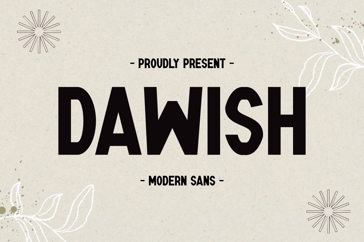 フォント Dawish