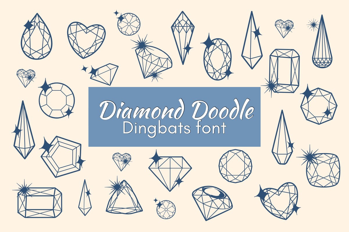 フォント Diamond Doodle