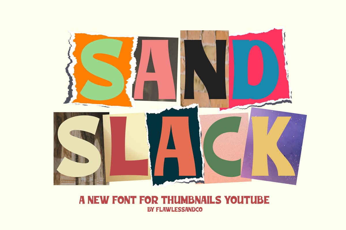 フォント Sand Slack
