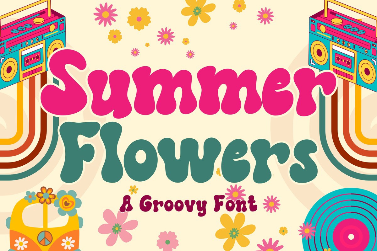 フォント Summer Flowers