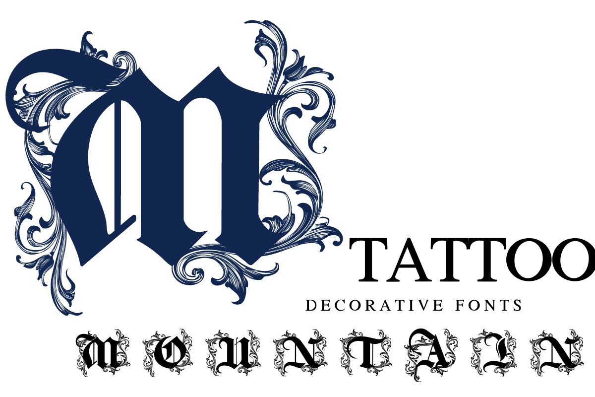 フォント Tattoo Mountain