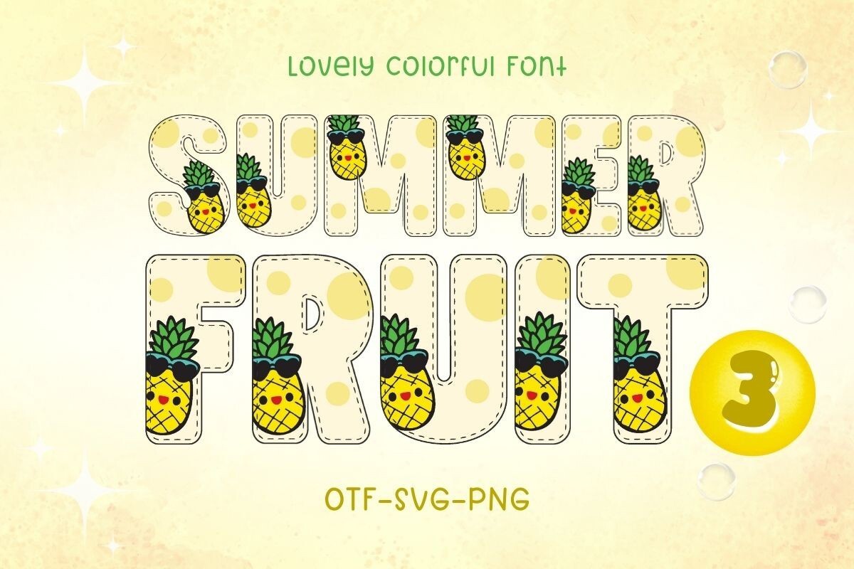 フォント Summer Fruit 3