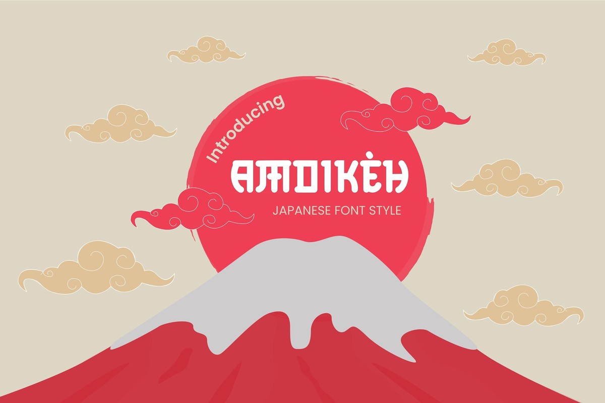 フォント Amoikeh