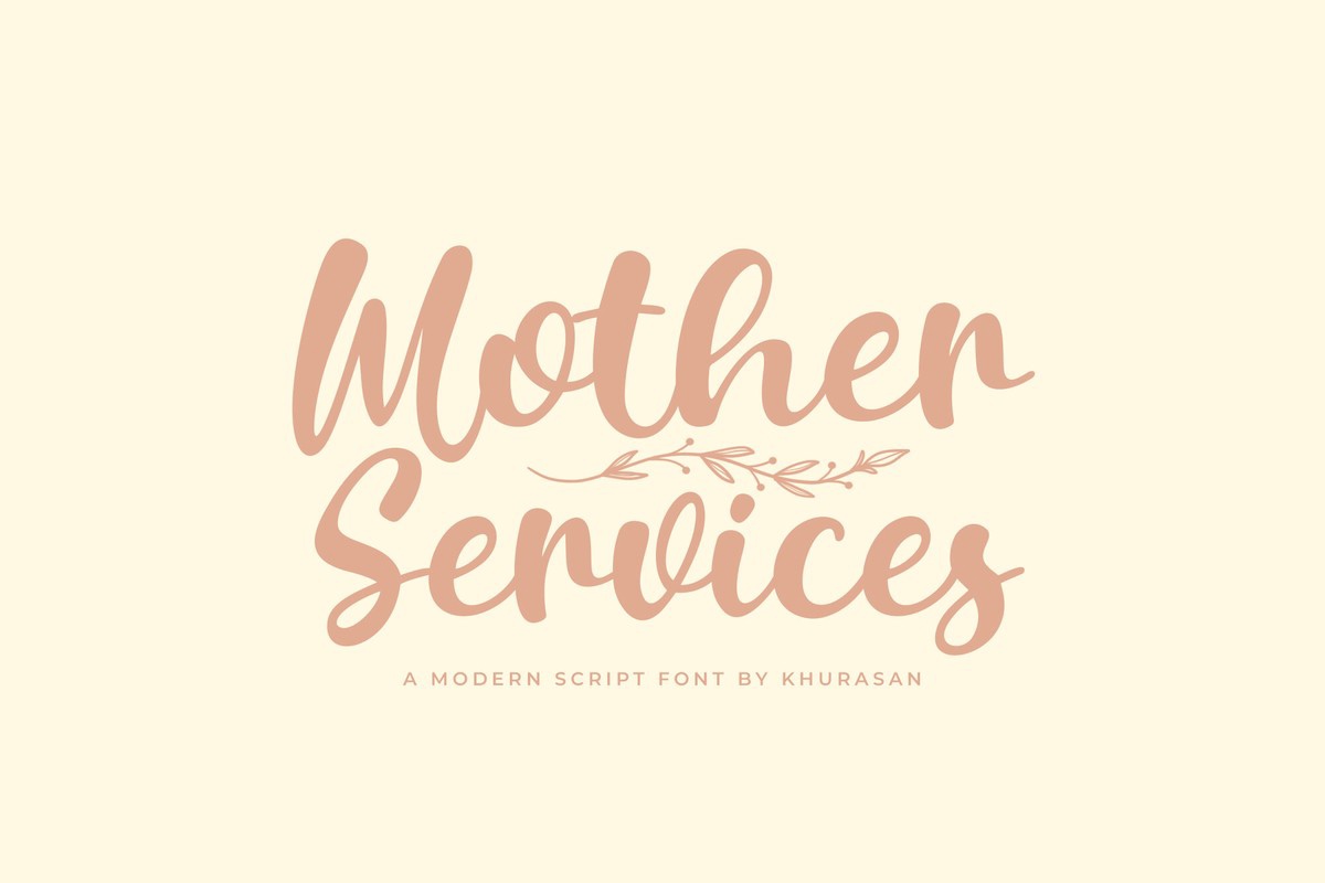 フォント Mother Services