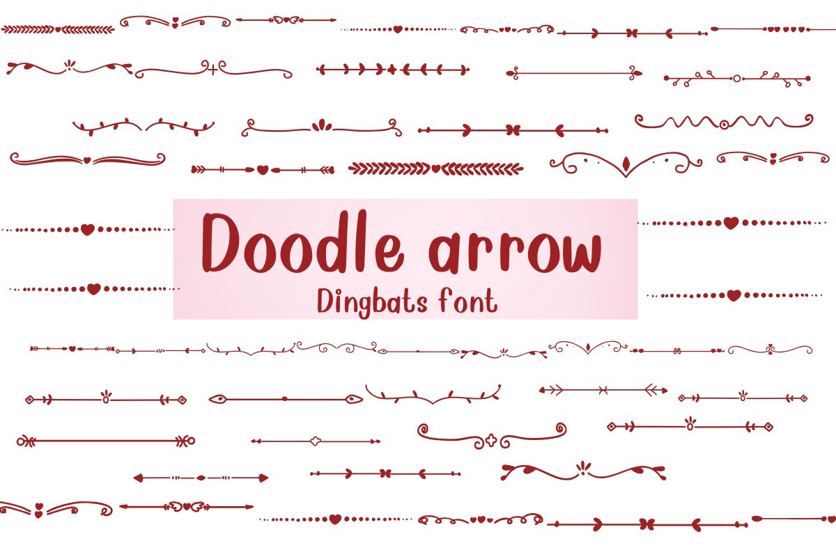 フォント Doodle Arrow