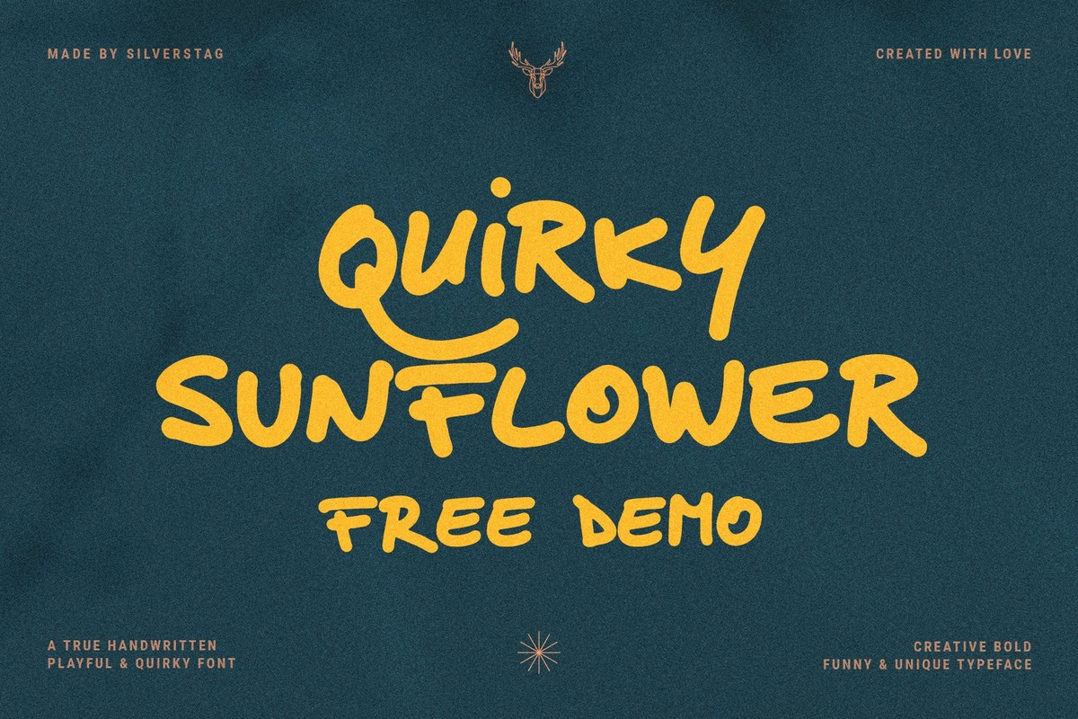 フォント Quirky Sunflower