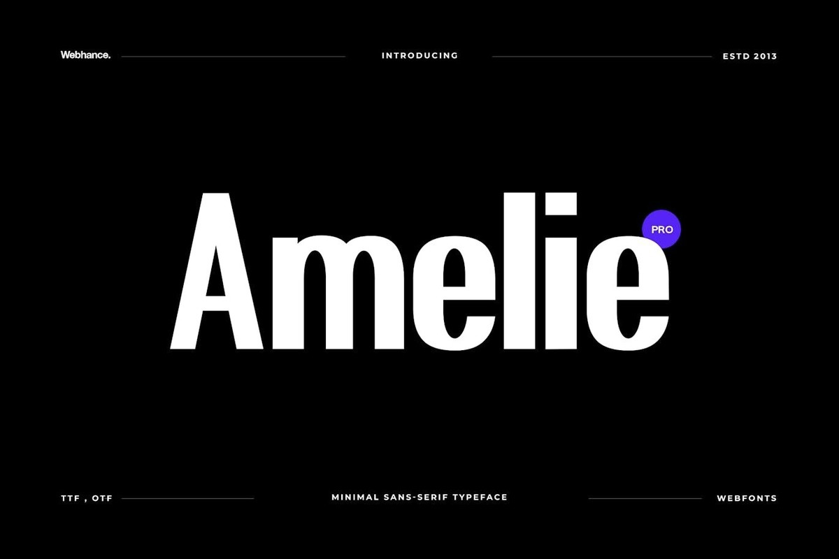 フォント Amelie