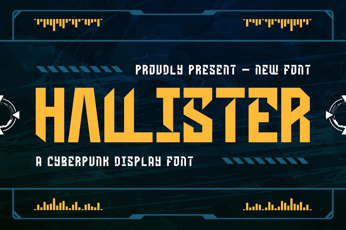 フォント Hallister