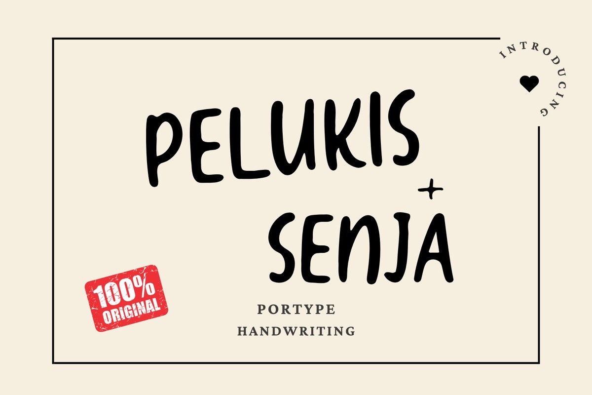 フォント Pelukis Senja