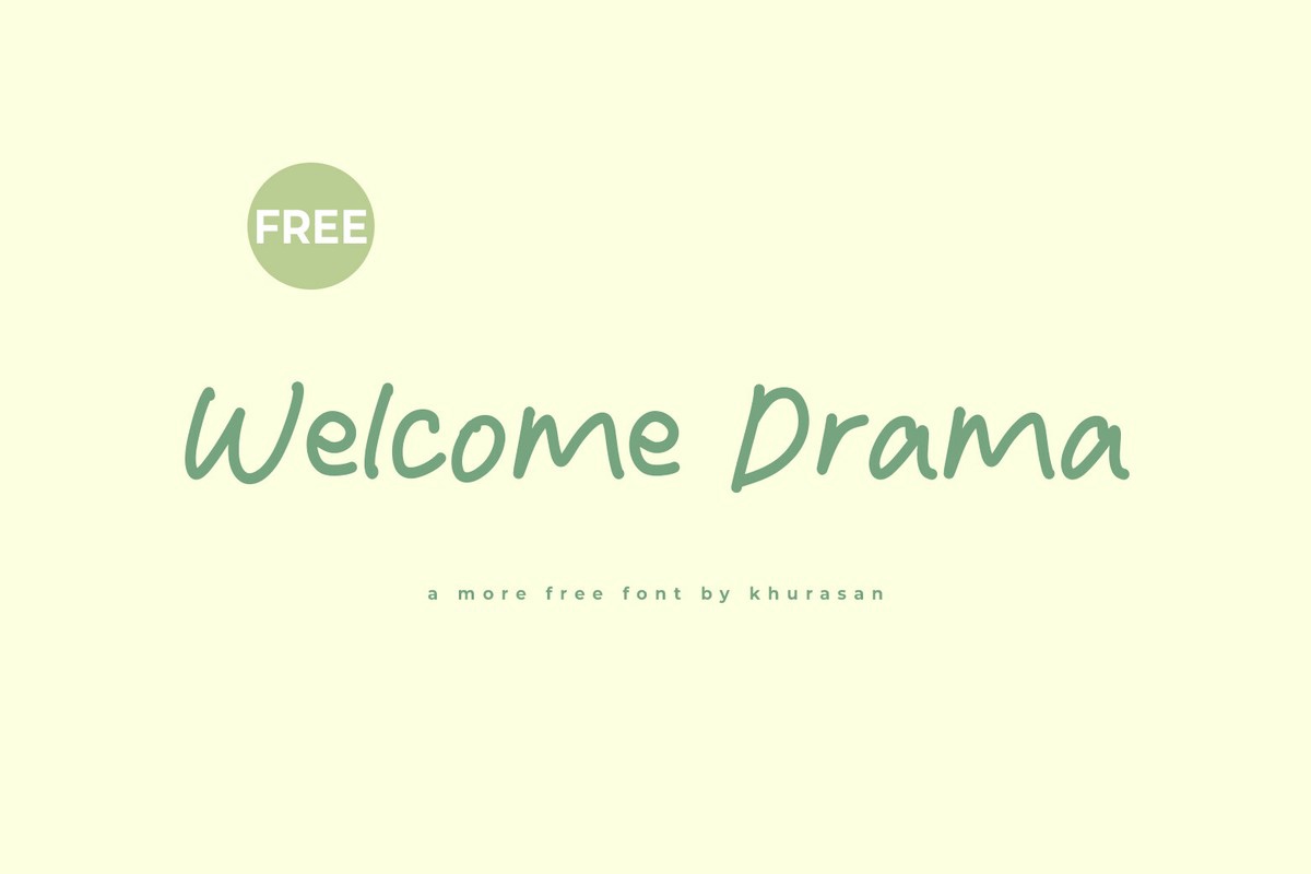 フォント Welcome Drama