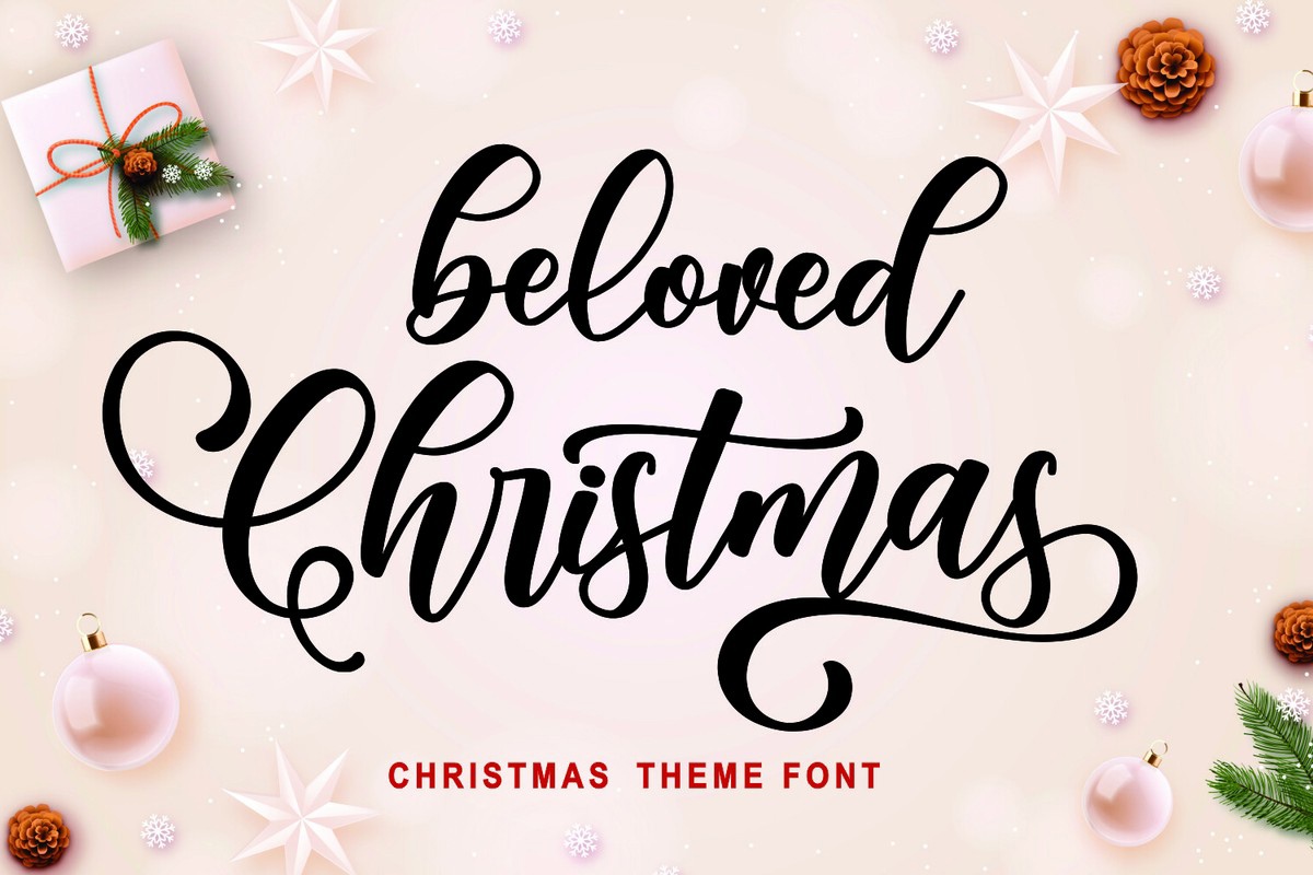 フォント Beloved Christmas