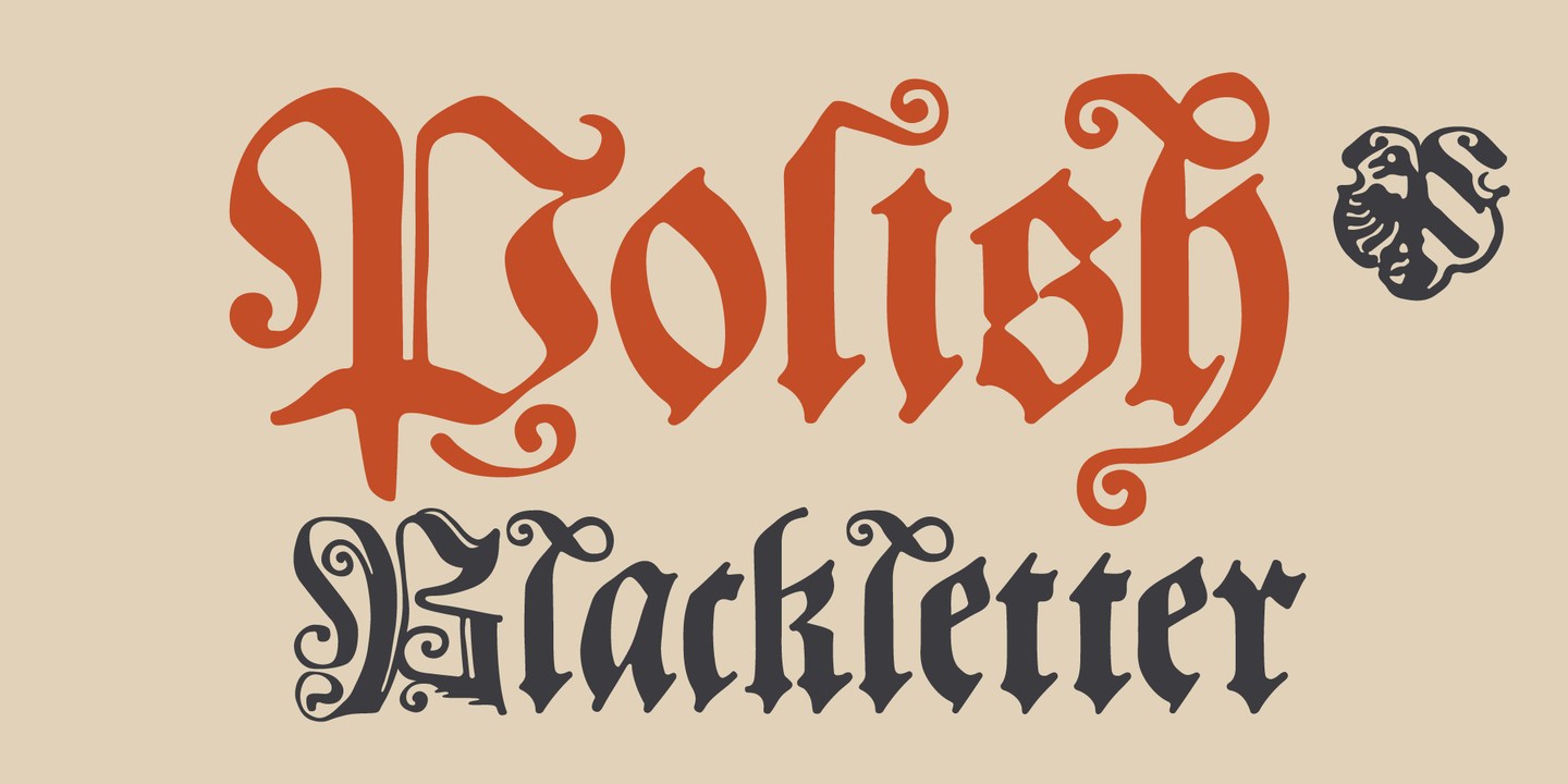 フォント Polish Blackletter