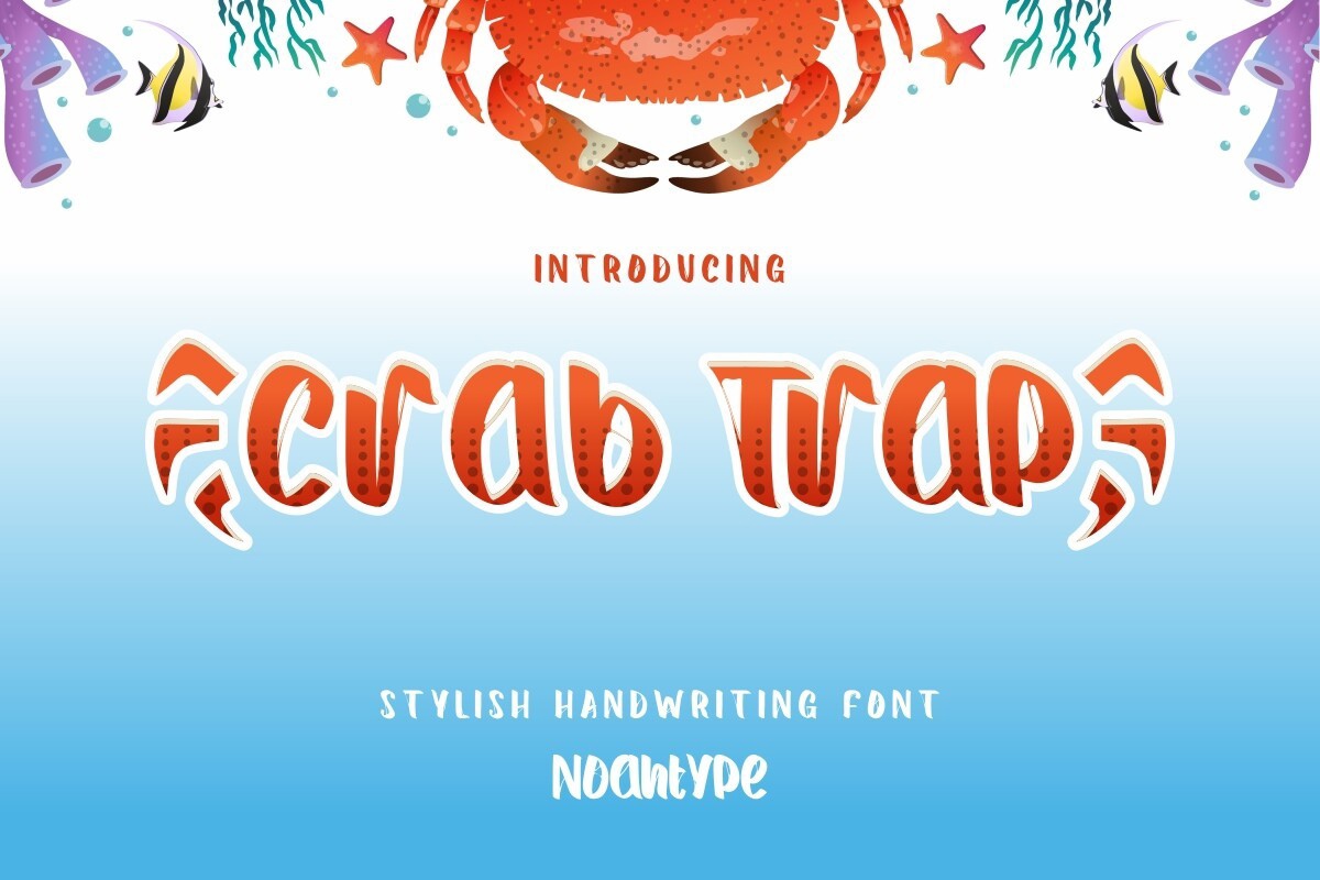 フォント Crab Trap