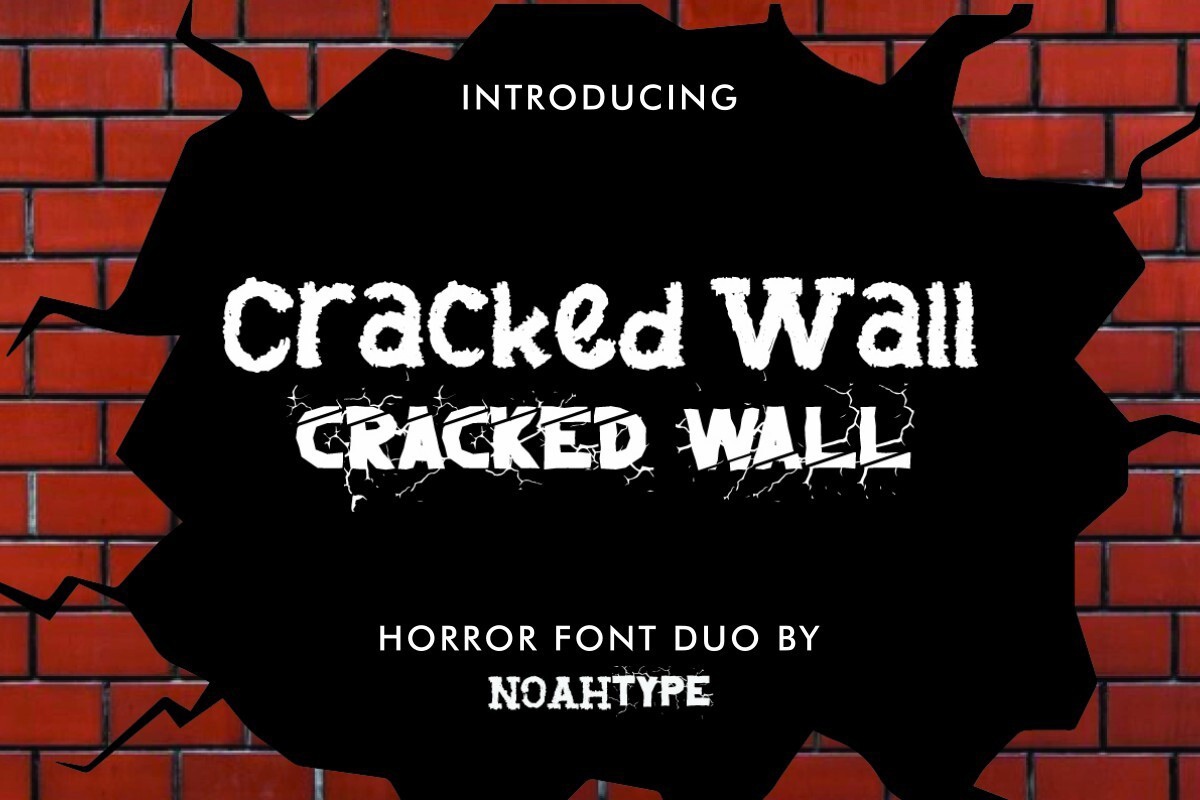 フォント Cracked Wall