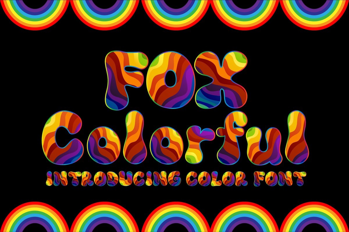 フォント Fox Colorful
