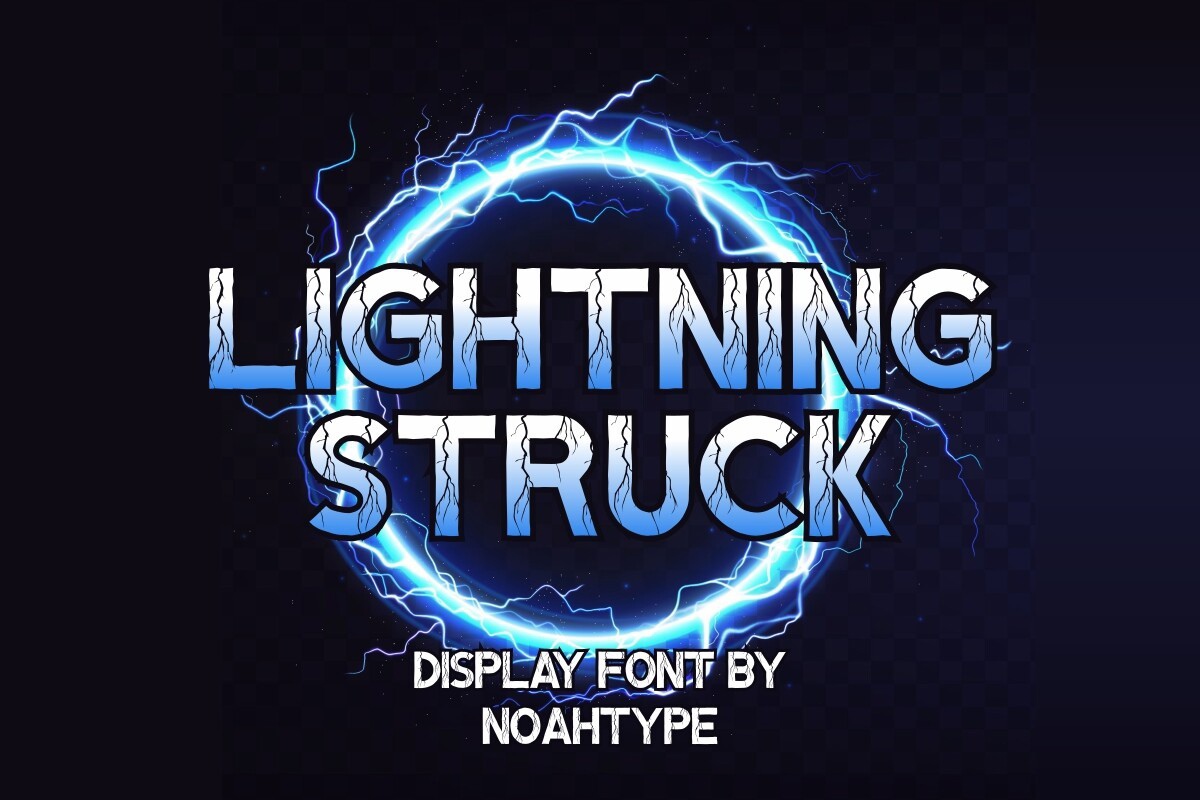 フォント Lightning Struck