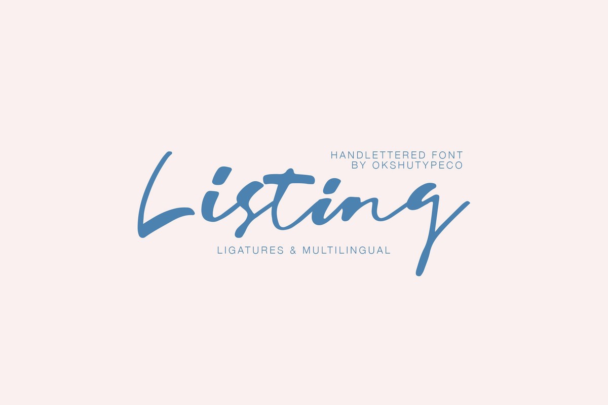 フォント Listing