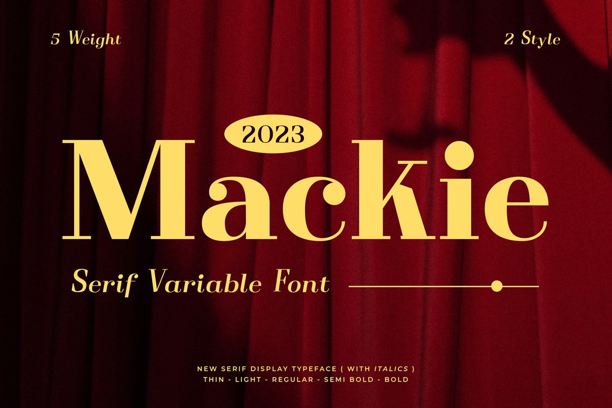 フォント Mackie