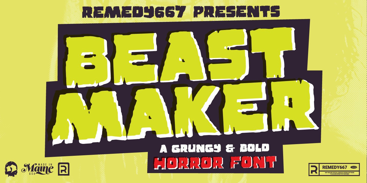 フォント Beast Maker