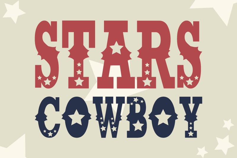 フォント Stars Cowboy