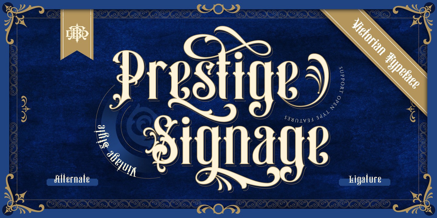 フォント Prestige Signage