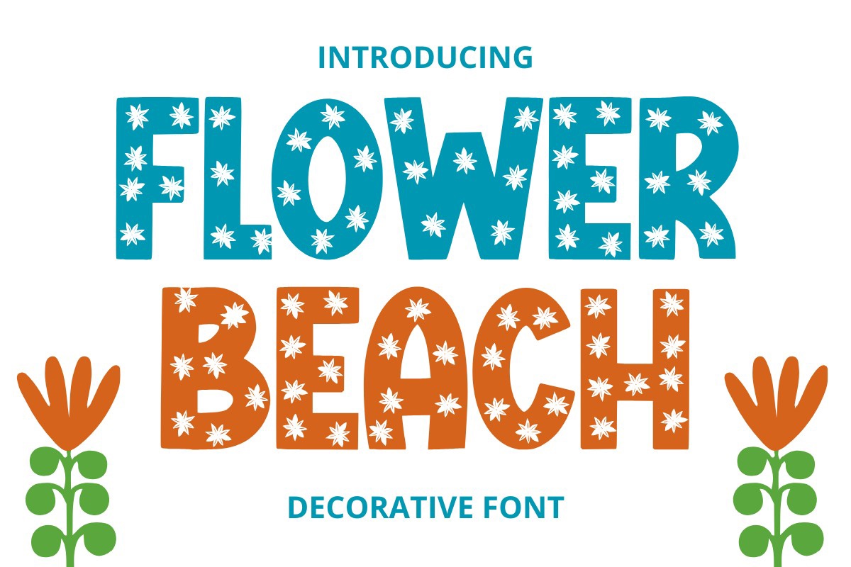フォント Flower Beach