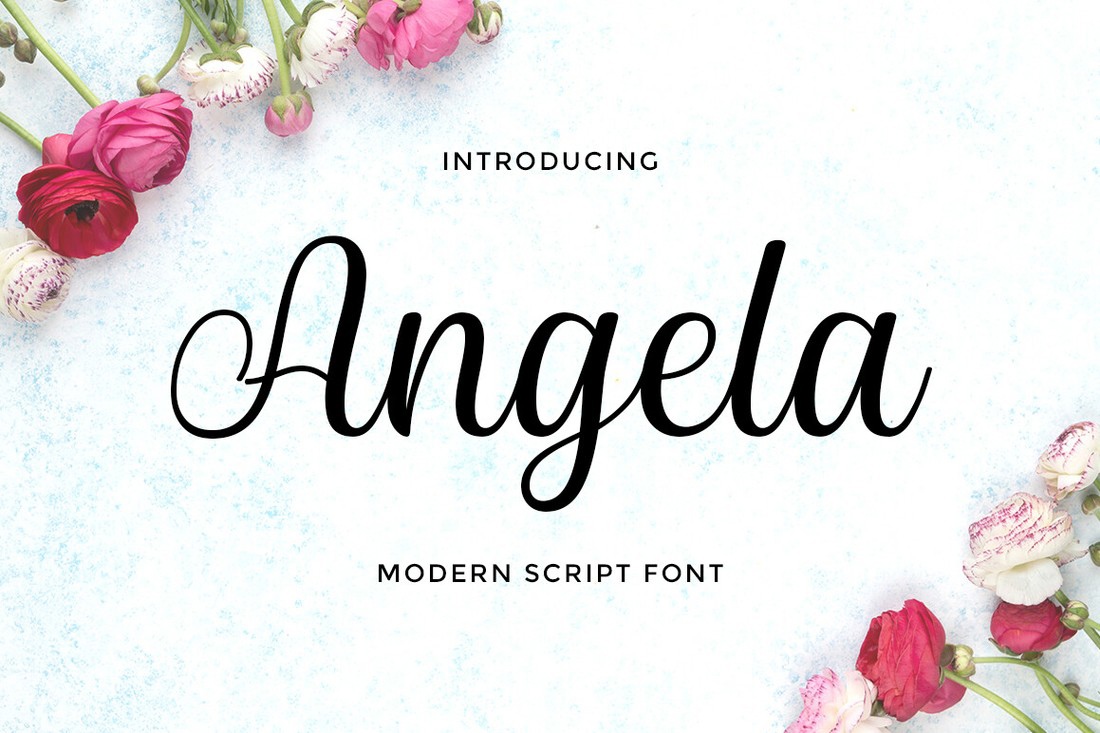 フォント Angela Script