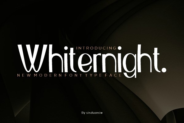 フォント Whiternight