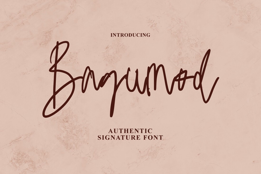 フォント Bagumod Signature