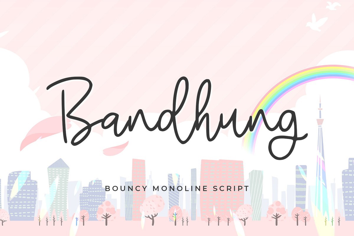 フォント Bandhung