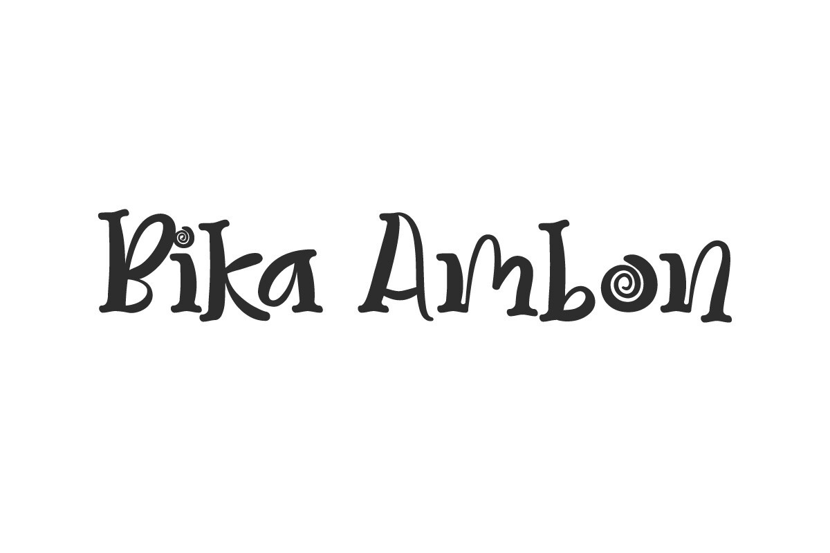 フォント Bika Ambon