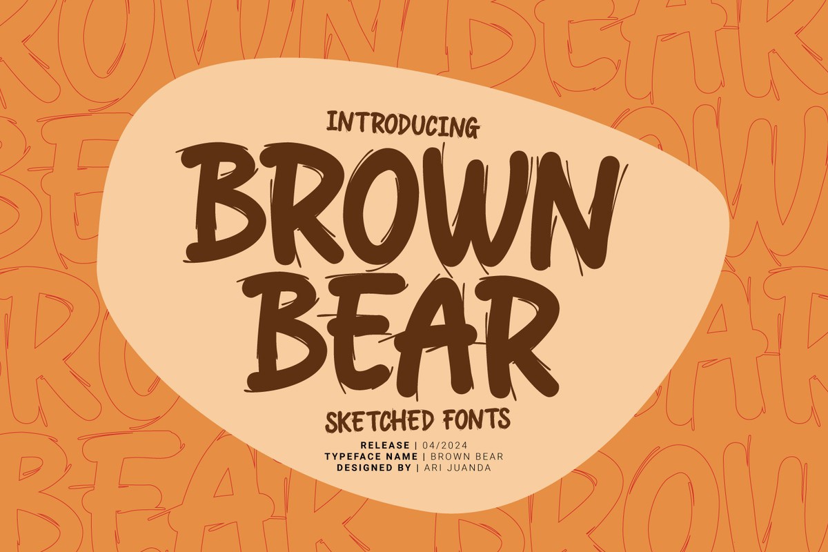 フォント Brown Bear