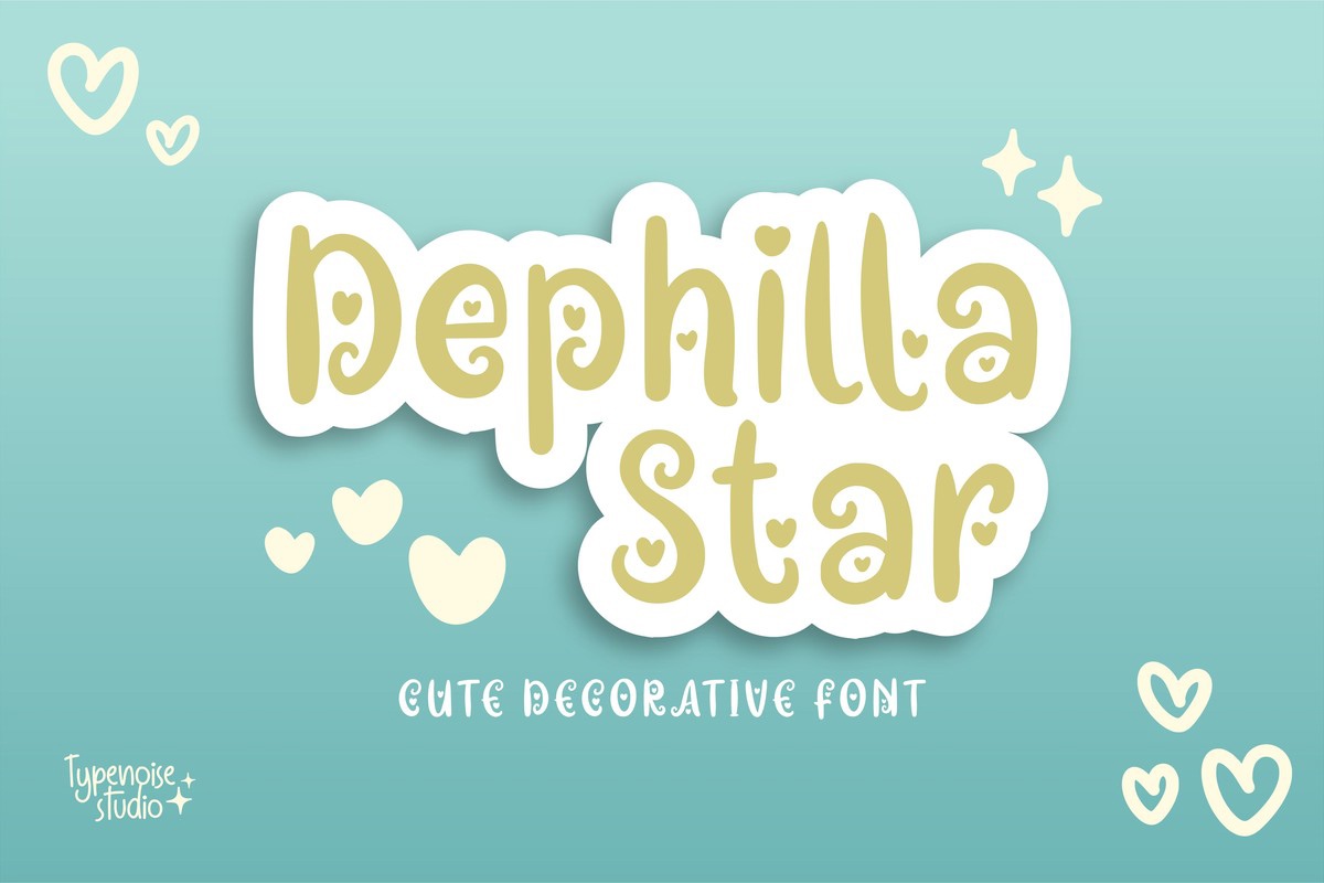 フォント Dephilla Star