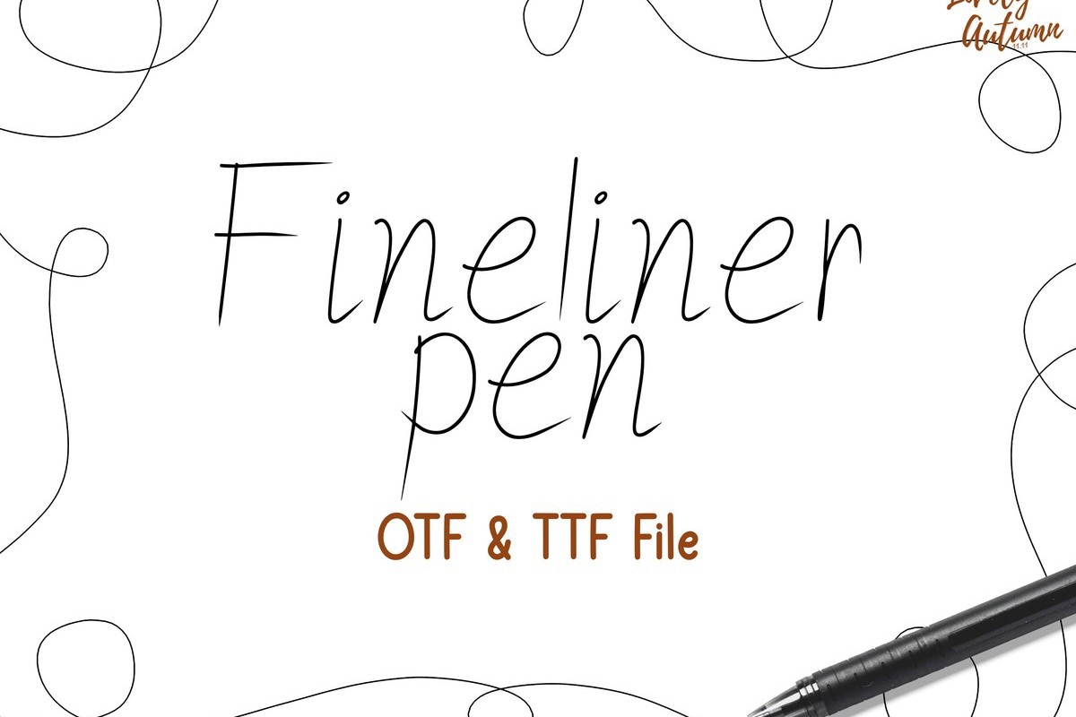 フォント Fineliner Pen