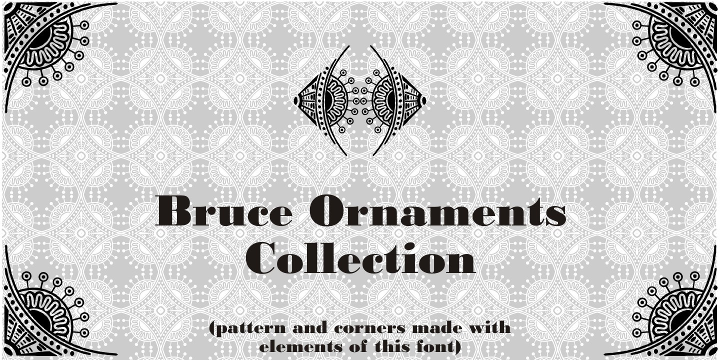 フォント Bruce Ornaments Collection