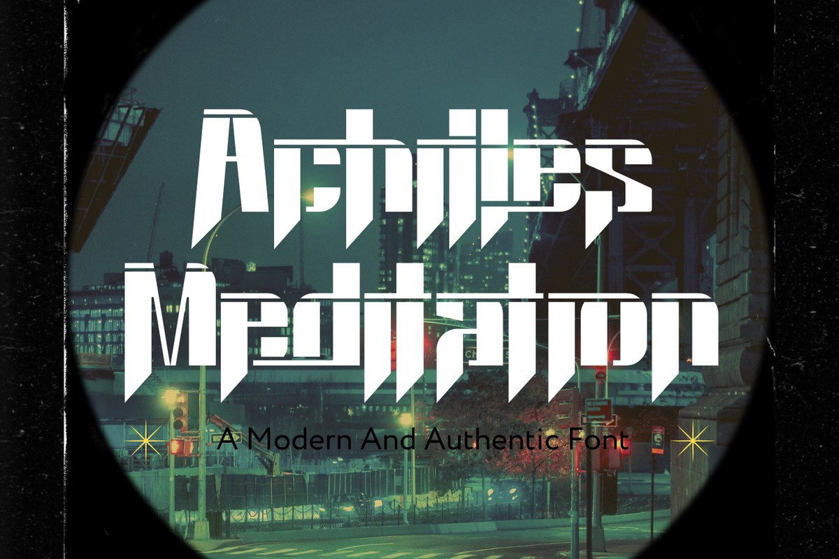 フォント Achilles Meditation