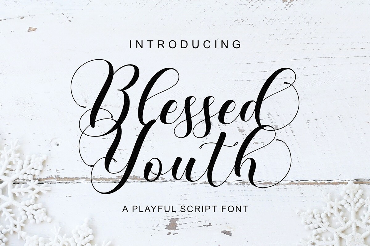 フォント Blessed Youth