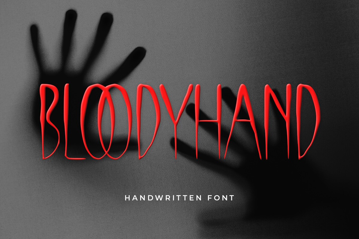 フォント Bloody Hand