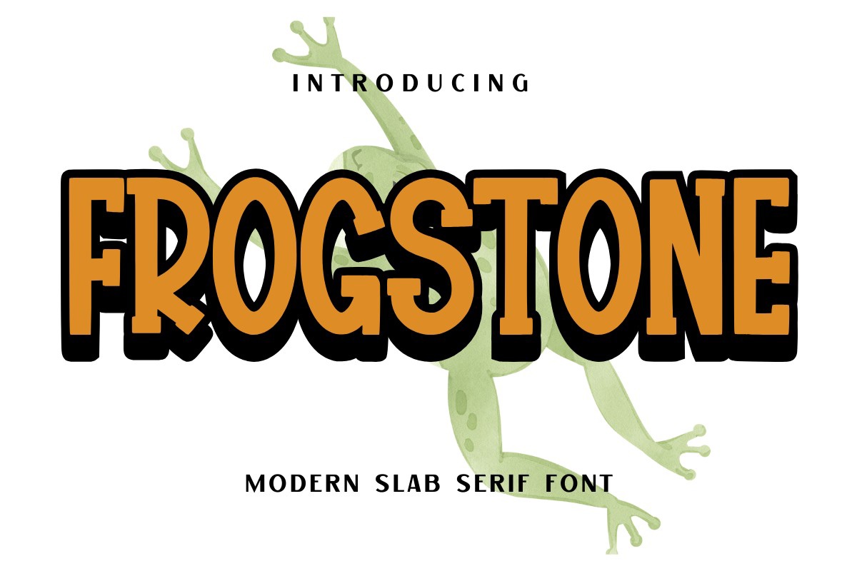 フォント Frogstone