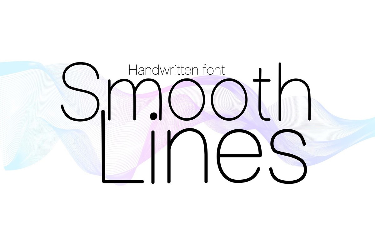 フォント Smooth Lines