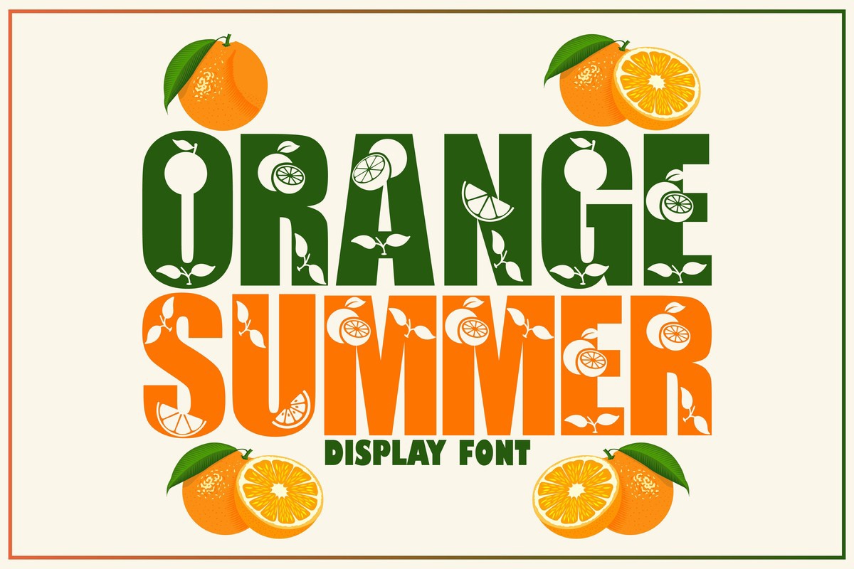 フォント Orange Summer