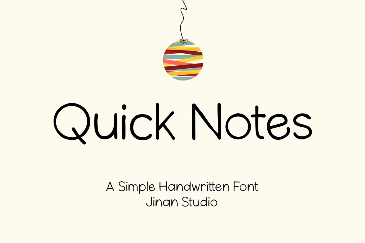 フォント Quick Notes