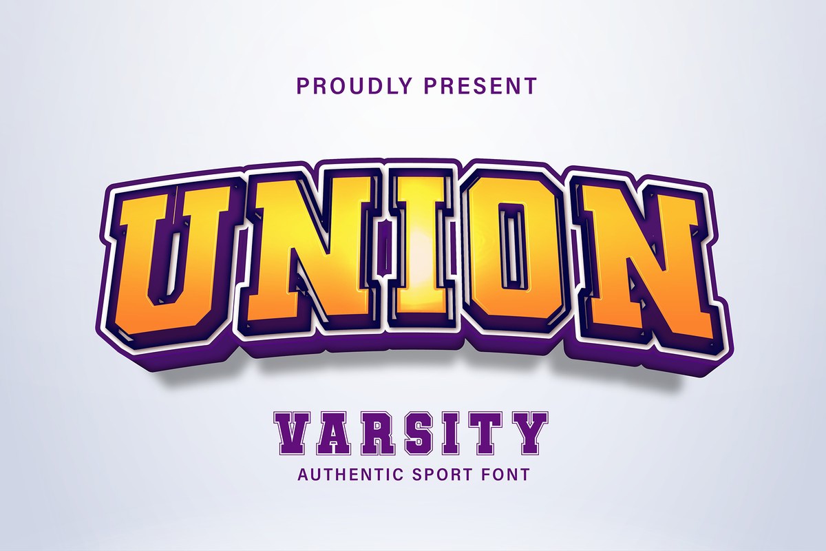 フォント Union Varsity