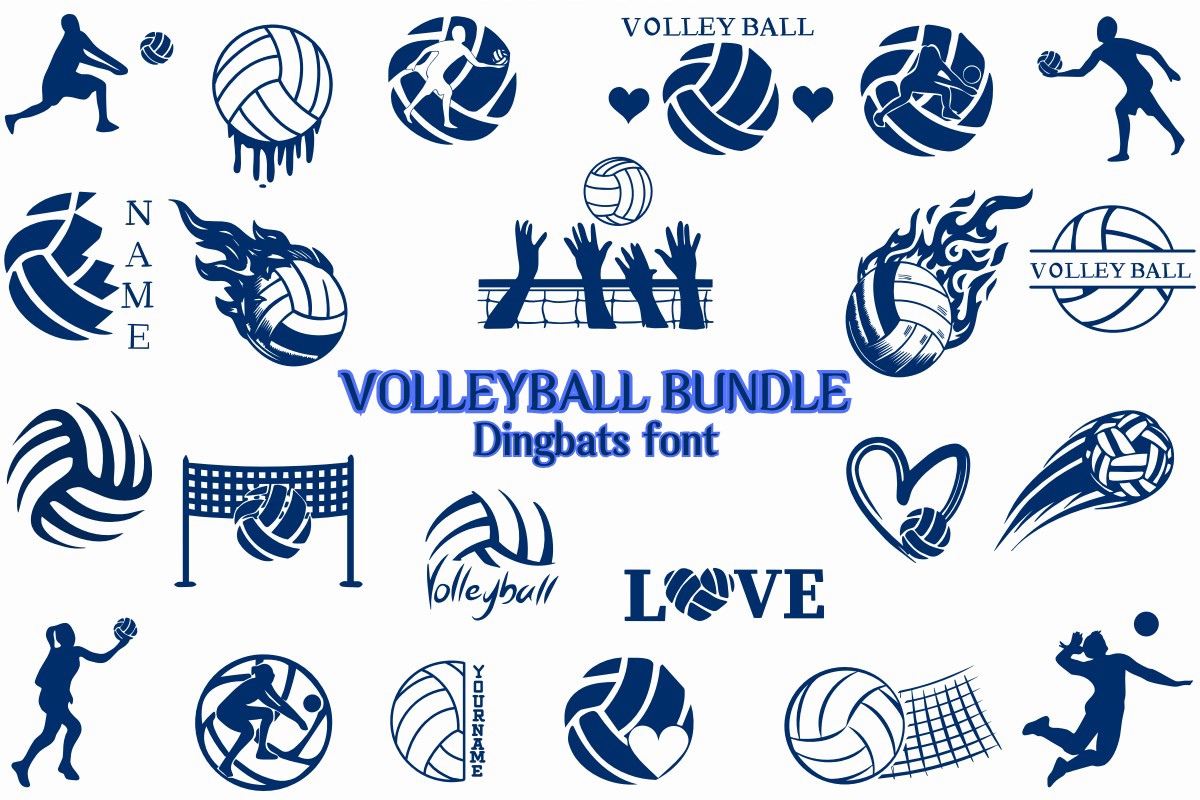 フォント Volleyball Bundle