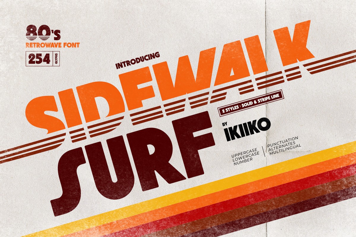 フォント Sidewalk Surf